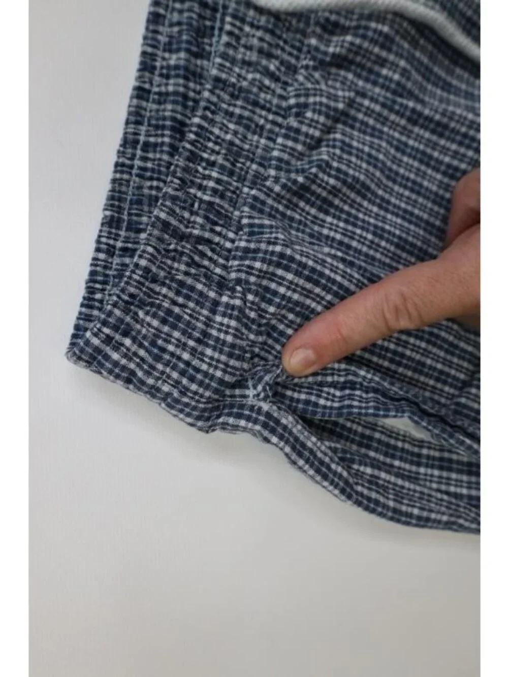 Vintage 90s Streetwear Mens Size XL Faded Above Knee Harem Shorts Plaid Cotton